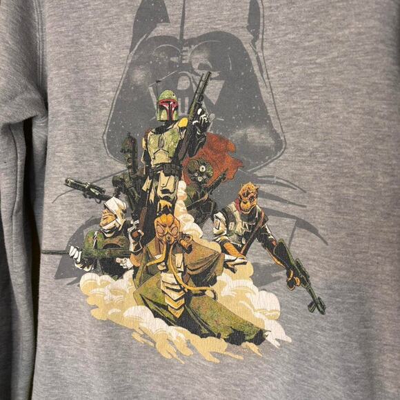 Star Wars Men's Character Graphic Crew Neck Gray Sweatshirt - Picture 3 of 4